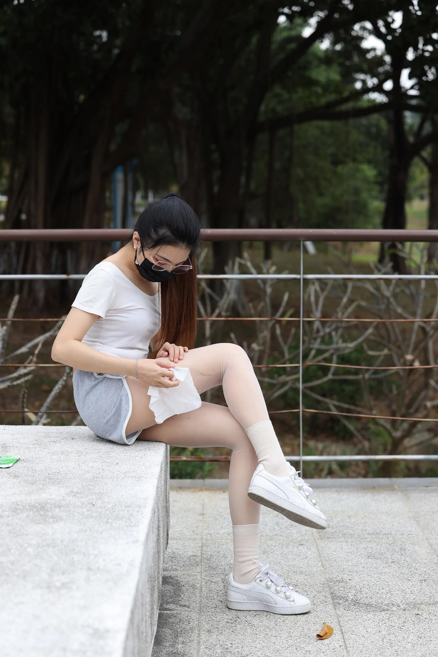 魔镜街拍 NO.176 辉辉街拍作品 大学城半日游遇见骑单车的女学生 [150P]插图4